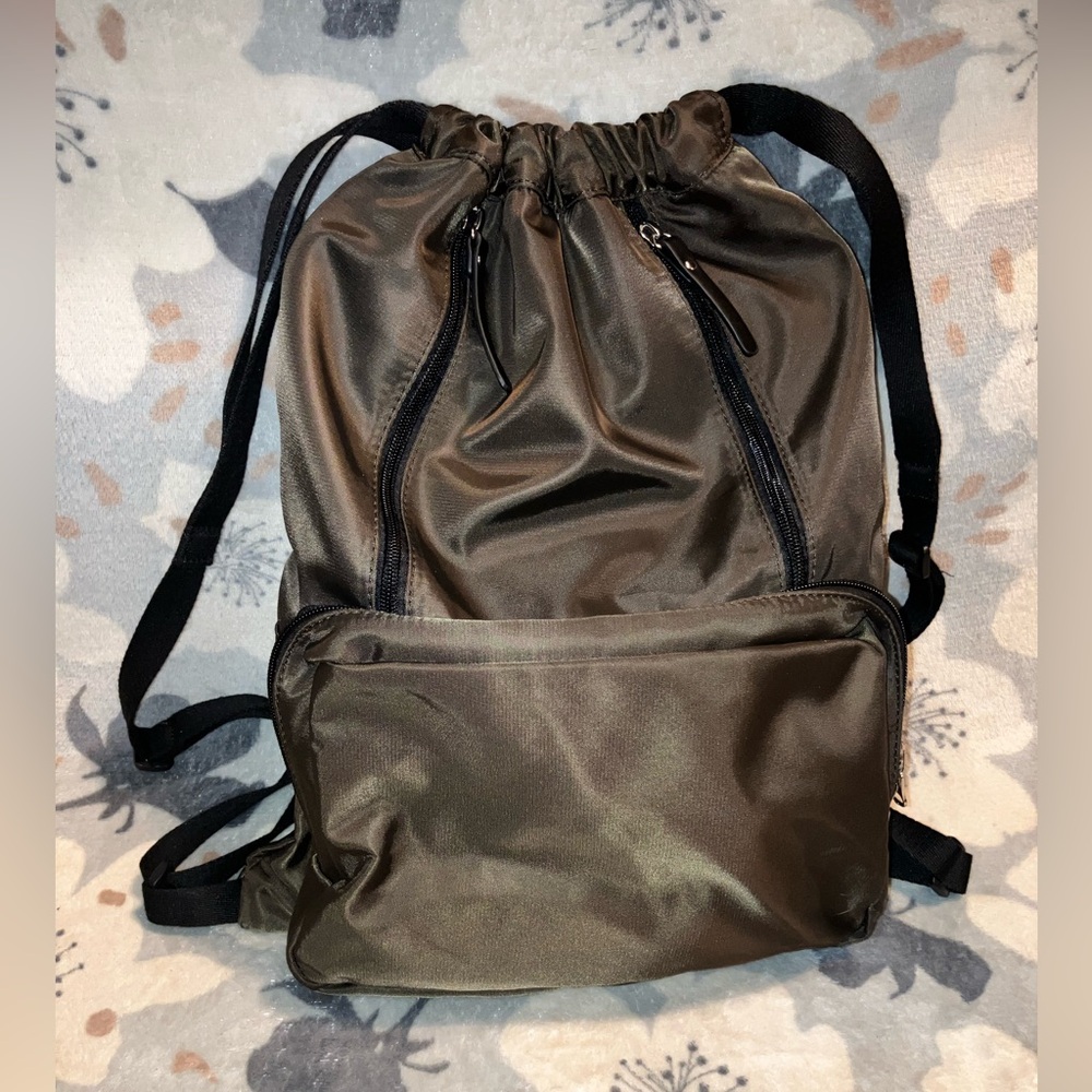 Black Rivet Nwot Drawstring Backpack - image 2